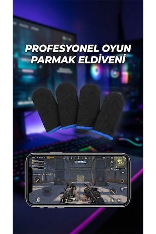 Hassas Kontrol Sunan Oyuncu Parmaklık Eldiven Seti 4'lü
