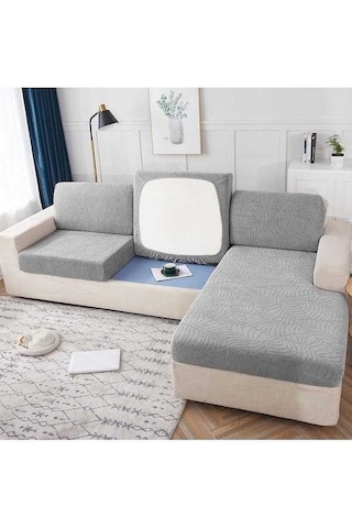 Willowhaven Çimen Yeşili Su Geçirmez Kanepe Koltuk Minderi, L Boyutu, Modern Tasarım, Oturma Odası Kapakları, Koruyucu, Yumuşak Malzeme Çimen Yeşili