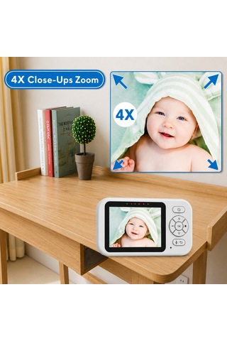 Bebek Kamerası Lcd Ekranlı Gece Görüşlü Bebek Telsizi Bebek Odası Kamerası Monitörü