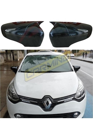 Renault Clio 4 Batman Yarasa Ayna Kapağı Piano Black 2012-2019