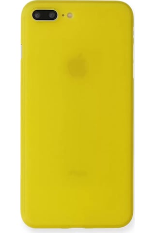 Newface Apple iPhone Uyumlu 7 Plus Kılıf Pp Ultra İnce Kapak - Sarı Belirtilmemiş