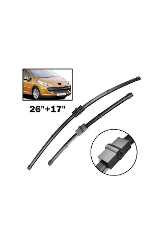 Peugeot 207 Ön + Arka Cam Muz Silecek Takımı 2007-2012 N11.4025