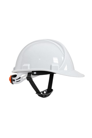 Essafe Çene Bağlı Vidalı Beyaz Baret