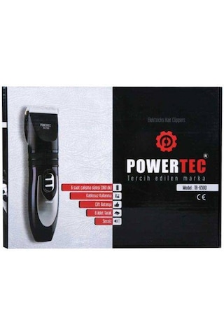 Powertec Tr6500 Şarjlı Tıraş Makinesi Sessiz Ve Uzun Pil Ömrü