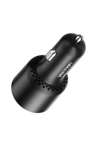 Vention 100w 3 Portlu 2 X Type-c + Usb-a Hızlı Araç Şarj Cihazı - Siyah