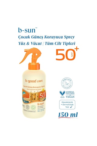 B-Good Çocuk Güneş Koruyucu Sprey SPF50+ 150 ML