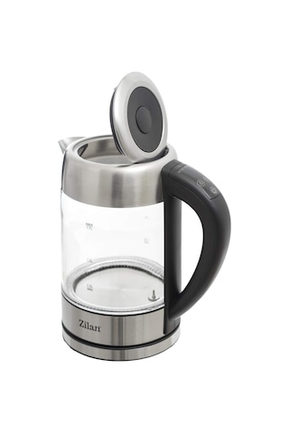 Cam Su Isıtıcısı 1,7 Litre %100 Bpa İçermez 2200 Watt Renk Değişimli Led Aydınlatma Paslanmaz Çelik
