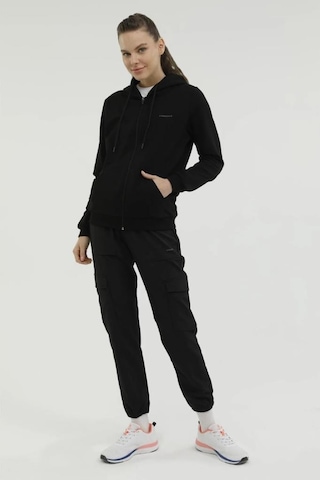 Lumberjack Basic Full Zip Hoodie Siyah Kadın Sweatshirt W-sn77 1013396669 001