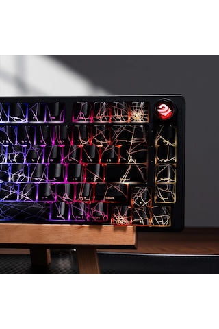 Xvx Spider Web Rgb Keycaps Tuş Takımı Seti Siyah