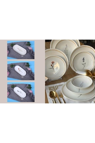 Roy Kıng Lavander All Desıgn 27 Parça Yemek Takımı Lvn 001-scs 016-scs 017-scs 018