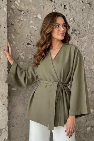 Kadın Kuşaklı Kimono 1177 Haki