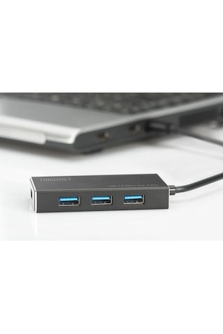 Digitus Da-70240-1 4 Port USB 3.0 Çoklayıcı (Güç Adaptörlü)