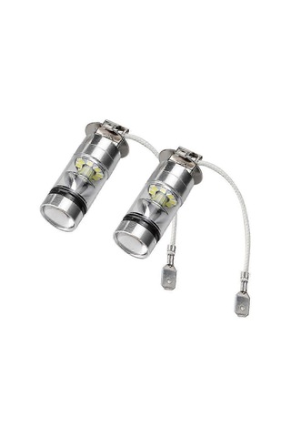 Adet H3 6000k 100w Led 20-smd Yüksek Güçlü Sis Farı Gündüz Farı Ampulü Hıd