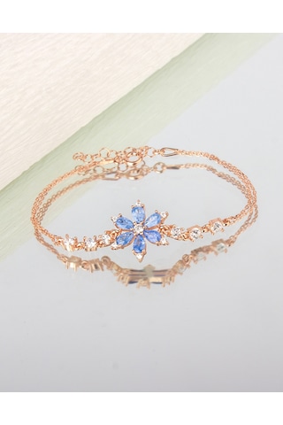 925 Ayar Gümüş Nergis Çiçeği Bileklik N11.3486