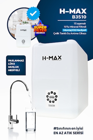 8l Çelik Tank 15 Aşama Multi Mineral B3510 Su Arıtma Cihazı