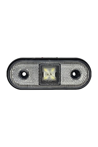 24v Yan Park Lambası Dorse Side Marker Beyaz Oval 4 Ledli 119 45 Mm