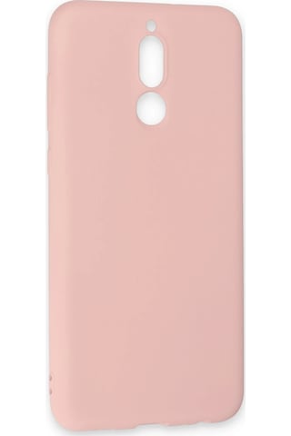 Gld-spt- Newface Huawei Mate 10 Lite Kılıf Nano İçi Kadife Silikon - Pudra