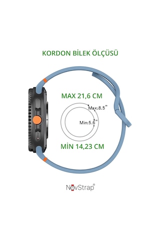 Novstrap Samsung Galaxy Watch 8 40mm 44mm Classic 46mm İle Uyumlu Kordon Lansman Silikon Kayış