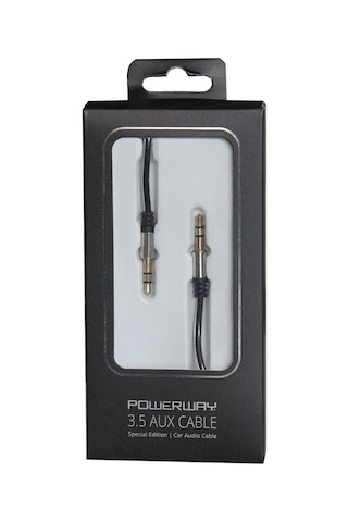 Powerway Aux Kablosu - Siyah Ax01