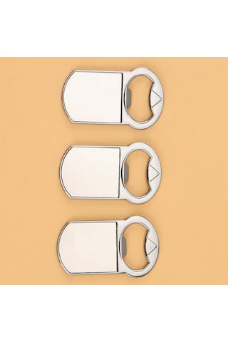 Gatherco 10 Adet Süblimasyon Boş Şişe Açacağı Metal Şişe Açacağı Buzdolabı Mıknatısı Kare Diğer