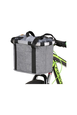 Moveevo Alüminyum Bisiklet Sepeti - 6 Kg Yük Taşıma Kapasitesi, 22-31.8 Mm Direç Çapı Uyumlu, Hızlı Kurulum, Gri Renk Çok Renkli