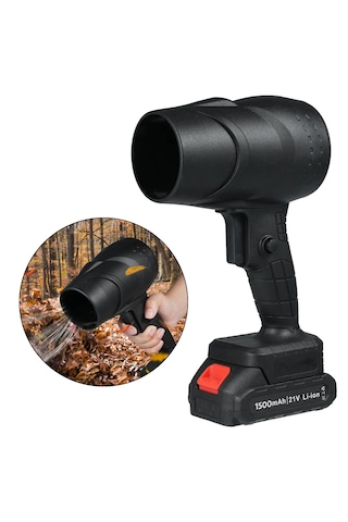 Powermaster 48v 4000mah Lityum Pilli Şarjlı Mini Jet Turbo Hava Üfleyici Fon Makinasi - 2 Kg İtiş Gücü