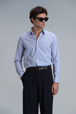 Lufian Menar Erkek Basic Gömlek Comfort Fit Mavi Mavi 111010615100300 Mavi