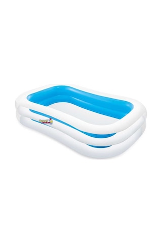 Intex 56483 Büyük Şişme Aile Havuzu Dış Bölme Şeffaf 262x175x56 c Çok Renkli