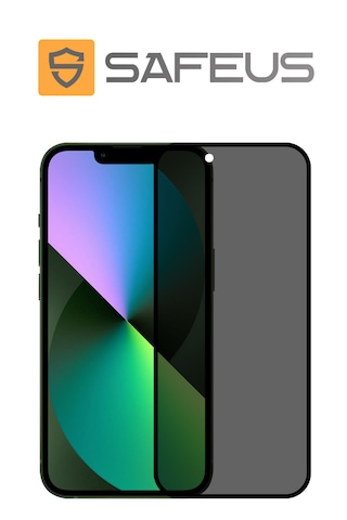 Safeus Tam Kaplayan Hayalet Parmak İzi Bırakmayan Safir Ekran Koruyucu Cam , Apple Uyumlu iPhone 13 İle