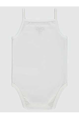 Civil Baby Kız Bebek Çıtçıtlı Badi 2-3 Yaş Beyaz