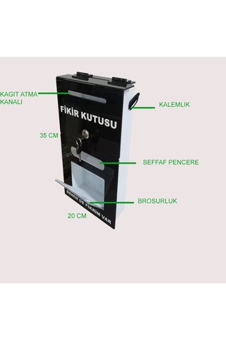 Siyah Pleksi Fikir Kutusu