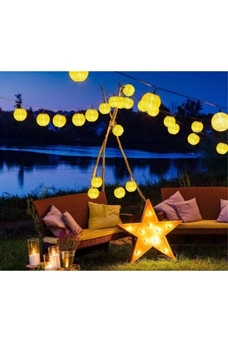 Qedertek Güneş Enerjili Lamba Fener Dış Mekan 6 Metre 30 Led Diğer