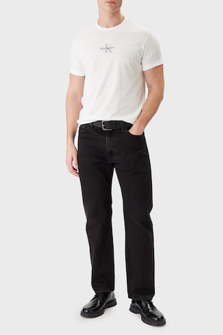 Calvin Klein Erkek T Shirt Lv04rb866g Yaf Beyaz Beyaz
