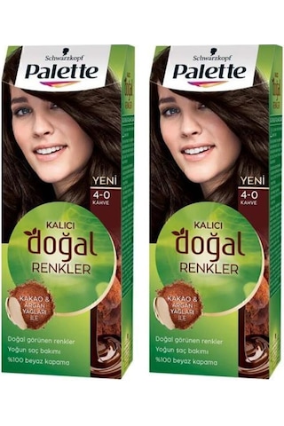 Palette Kalıcı Doğal Renkler 4 - 0 Kahve X 2 Adet