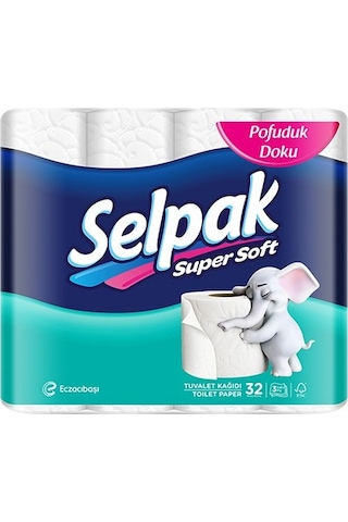 Selpak Süper Soft Üç Katlı Tuvalet Kağıdı 32 Rulo