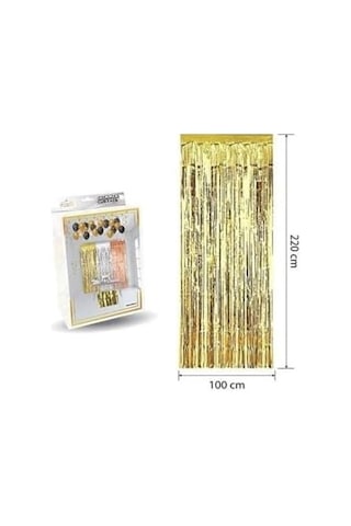 Lüks Kapı Perdesi Gold 100 220 Cm M151 000 Açık Krem