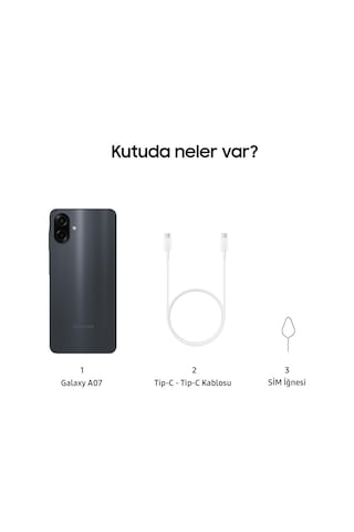 Samsung Galaxy A07 4 GB 128 GB (Samsung Türkiye Garantili)