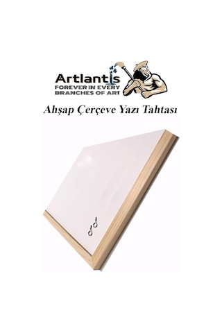Duvara Monte Beyaz Yazı Tahtası 60x90 Cm 1 Adet Yazı Tahta Kalemi Ve Silgisi Laminant Yazı Tahtası Beyaz