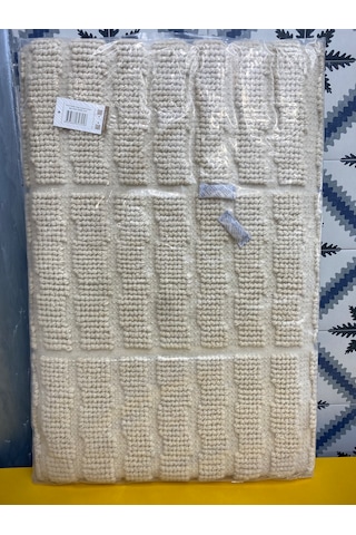 Pure Dikey Çizgi Desenli Krem Bej Tablo 60x90