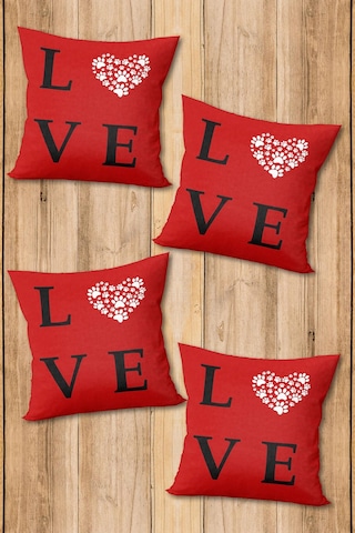 Dijital Baskılı Yumuşak Dokulu 4 Lü Kırlent Kılıfı Takımı 43x43 Cm Krl0090 Renkli