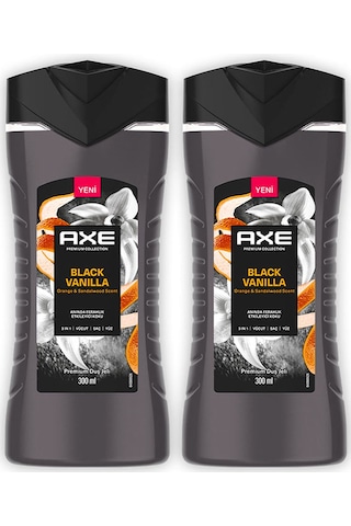 Axe Black Vanilla 3in1 Vücut Saç Yüz Duş Jeli 2 x 300 ML