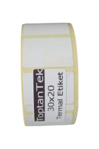 30x20 G.30 Y.20 TERMAL ETİKET BİR RULO 1000 ADET (TAM METRAJ)