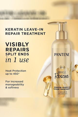 Pantene Miracle Rescue Keratin Onarıcı Durulanmayan Saç Bakım Kremi 225ml