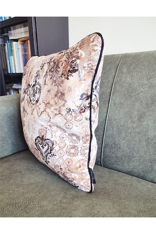 Ju Yaratıcı Tasarım Biyeli Yastık Kırlent Kılıfı Desenlii 45 x 45
