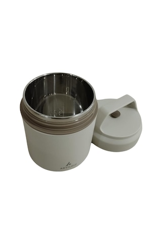 Aryıldız Bento Yuvarlak Lunch Box Yemek Termosu Bej 420 Ml Bej