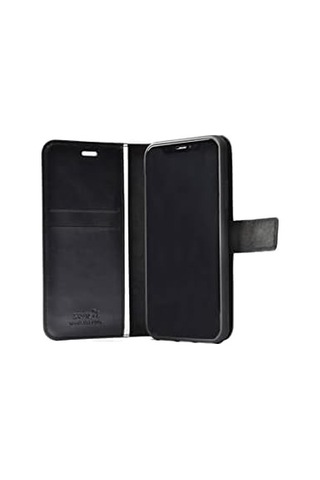 Galaxy A02 İle Uyumlu Deri Deluxe Kapaklı Cüzdanlı Kılıf - Siyah Siyah 6998