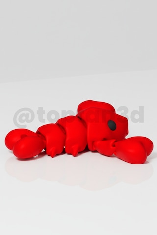 Istakoz Anahtarlık Hareketli, Hediyelik, 3d Oyuncaklı Anahtarlık