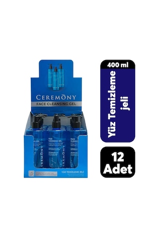 Ceremony Nemlendirici Arındırıcı Eşitleyici Sivilce ve Akne Karşıtı Yüz Temizleme Jeli 12 x 400 ML