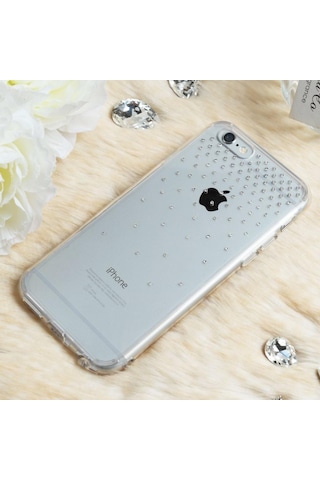 Ringke Noble Fusion Apple Uyumlu iPhone 6s/ 6 İle Taşlı Kılıf Extra Darbe Emici Snow Clear