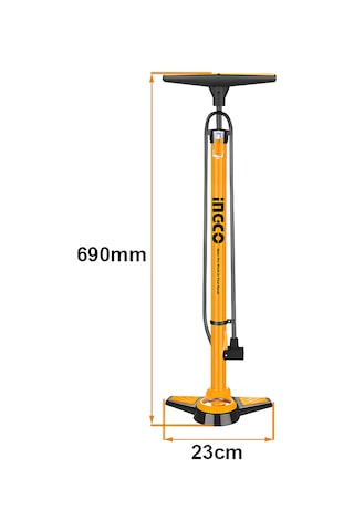 Ingco Mpp3201 T Saplı Saatli Alüminyum Gövde Hava El Pompası 69cm